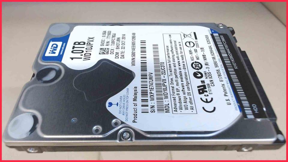 HDD hard drive 2.5" 1TB 1000GB SATA WD10JPVX Western Digital WD10JPVX (1251h)
