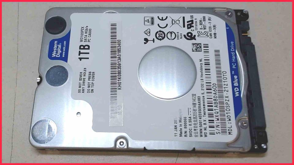 HDD hard drive 2.5"  1TB 1000GB SATA WD10SPZX (31h)