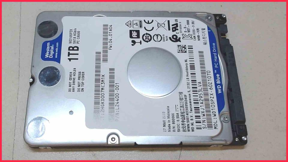 HDD hard drive 2.5"  1TB 1000GB SATA WD10SPZX (435h)