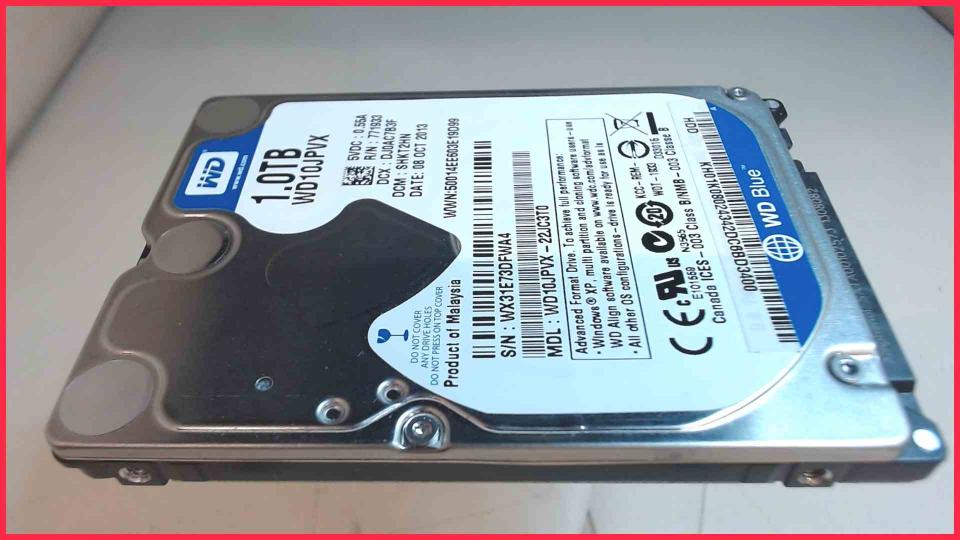 HDD hard drive 2.5" 1TB 1000GB SATA WDC WD10JPVX (1892h)