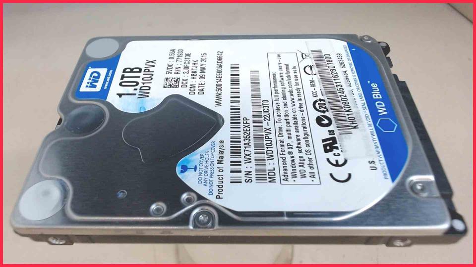 HDD hard drive 2.5" 1TB 1000GB SATA Western Digital WD10JPVX (1339h)