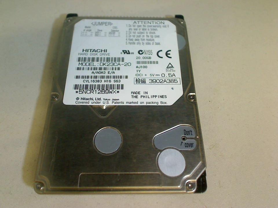 HDD hard drive 2.5" 20GB Hitachi (IDE/AT) DK23CA-20 Siemens LifeBook C1110D