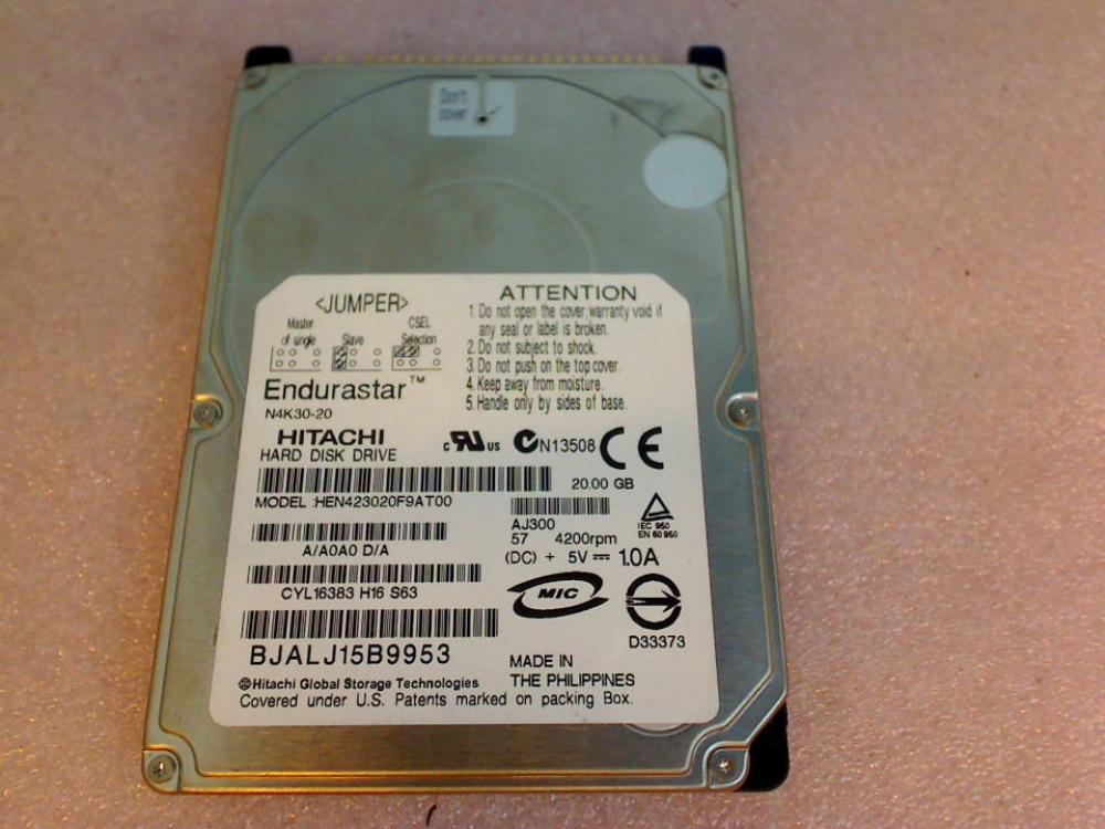 HDD hard drive 2.5" 20GB N4K30-20 IDE (AT) Hitachi HEN423020F9AT00
