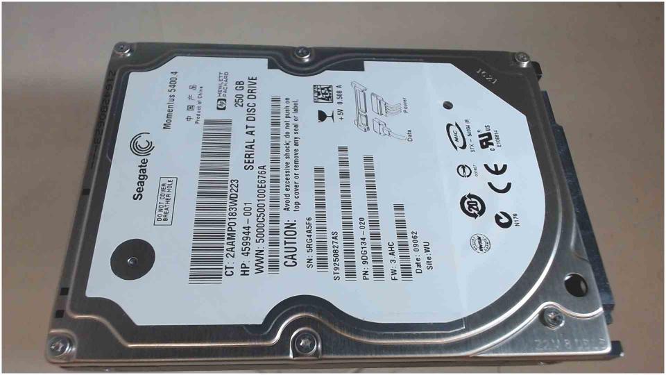HDD hard drive 2.5" 250GB SATA 5400RPM 8MB Seagate ST9250827AS (5762h)