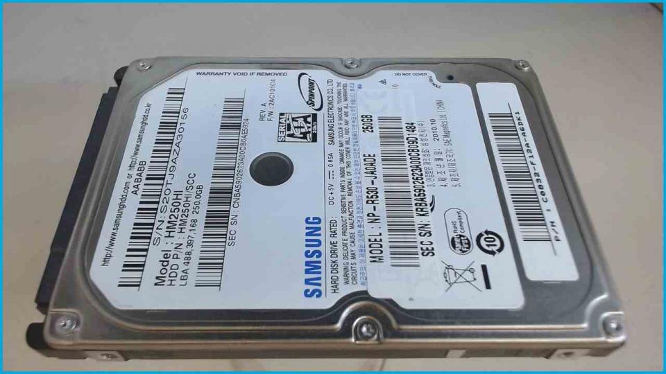 HDD hard drive 2.5\" 250GB Samsung HM250HI SATA Asus X57V -2
