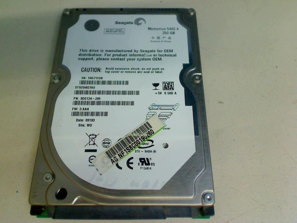 HDD hard drive 2.5" 250GB Seagate (SATA) ST9250827AS Lenovo T61 8895