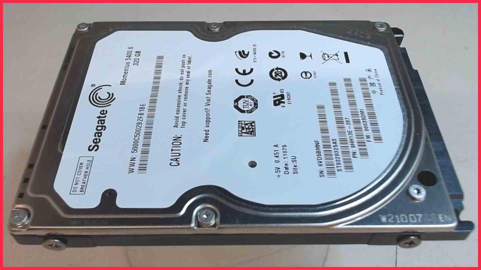 HDD hard drive 2.5" 320GB 5400 RPM 8MB (SATA) Seagate ST9320325AS (4800h)