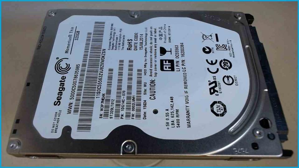 HDD hard drive 2.5" 320GB 5400RPM (SATA) Seagate ST320LT012 (376h)