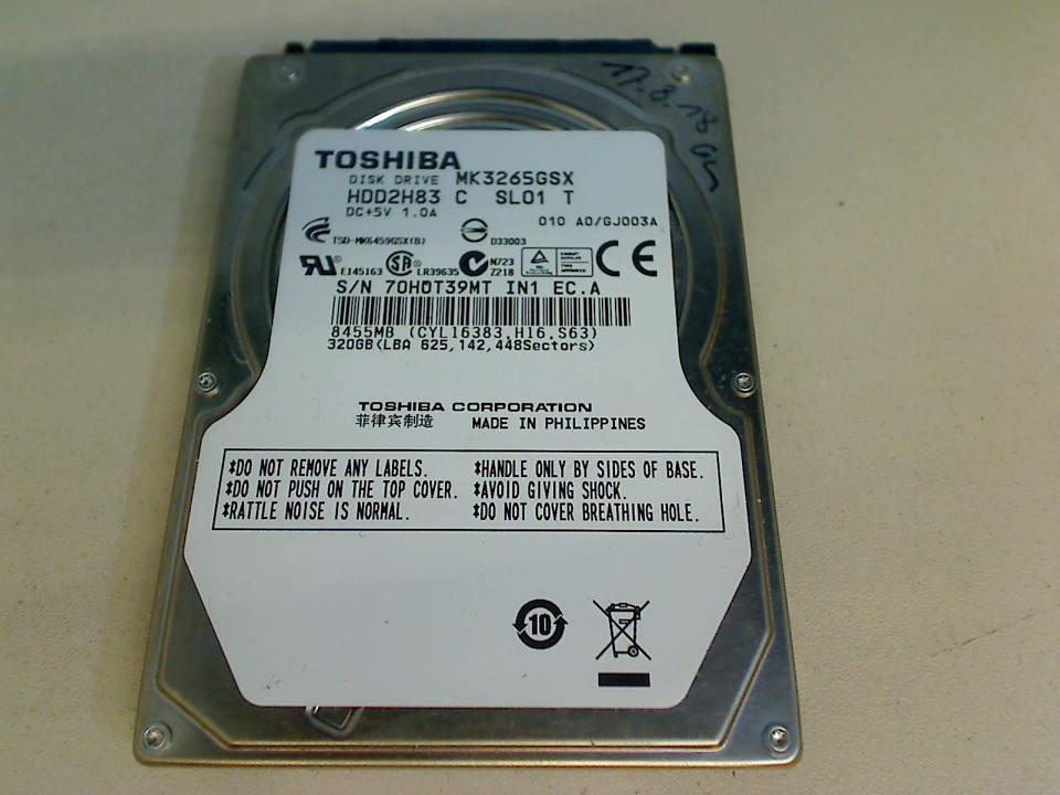 HDD hard drive 2.5" 320GB SATA HDD2H83 MK3265GSX Asus X53U X53U-SX176V