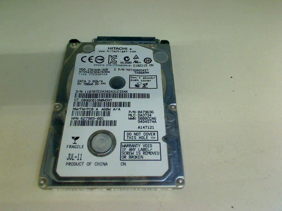 HDD hard drive 2.5" 320GB SATA Hitachi Z5K320-320 HP Pavilion DV6 dv6-6C00er