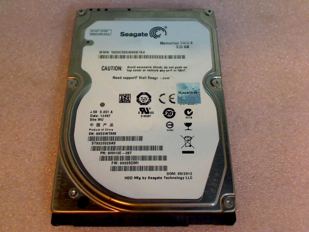 HDD hard drive 2.5\" 320GB Seagate SATA ST9320325AS Clevo Hyrican M66JE -1
