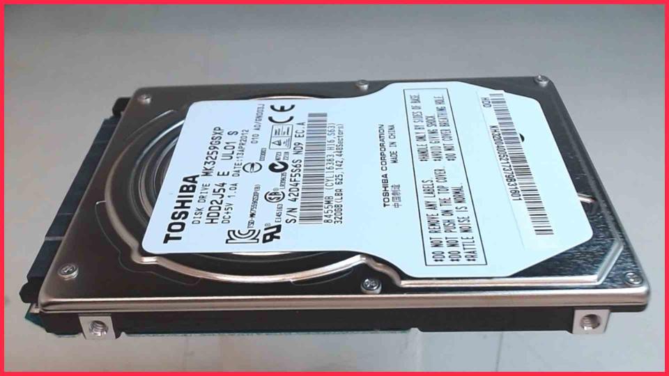 HDD hard drive 2.5" 320GB Toshiba HDD2J54 SATA EasyNote TE11BZ Q5WT6