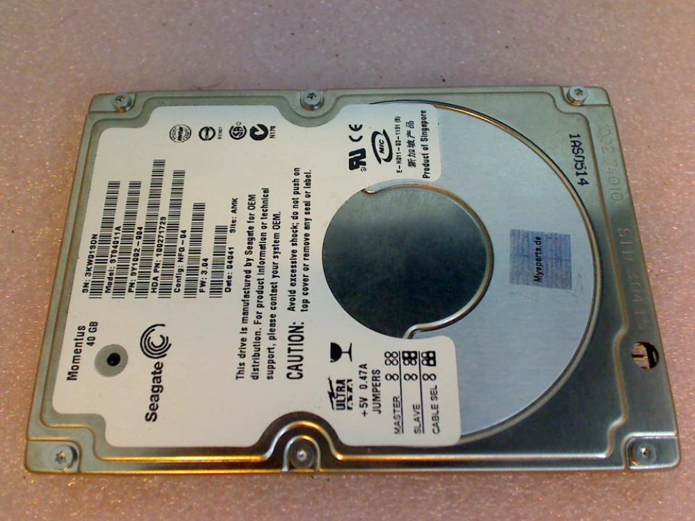 HDD hard drive 2.5" 40GB Seagate IDE AT ST94011A Dell Latitude D610 PP11L