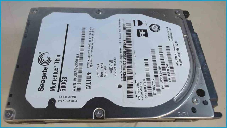 HDD hard drive 2.5" 500GB SATA 5400RPM 16MB Seagate ST500LT012 (5727h)