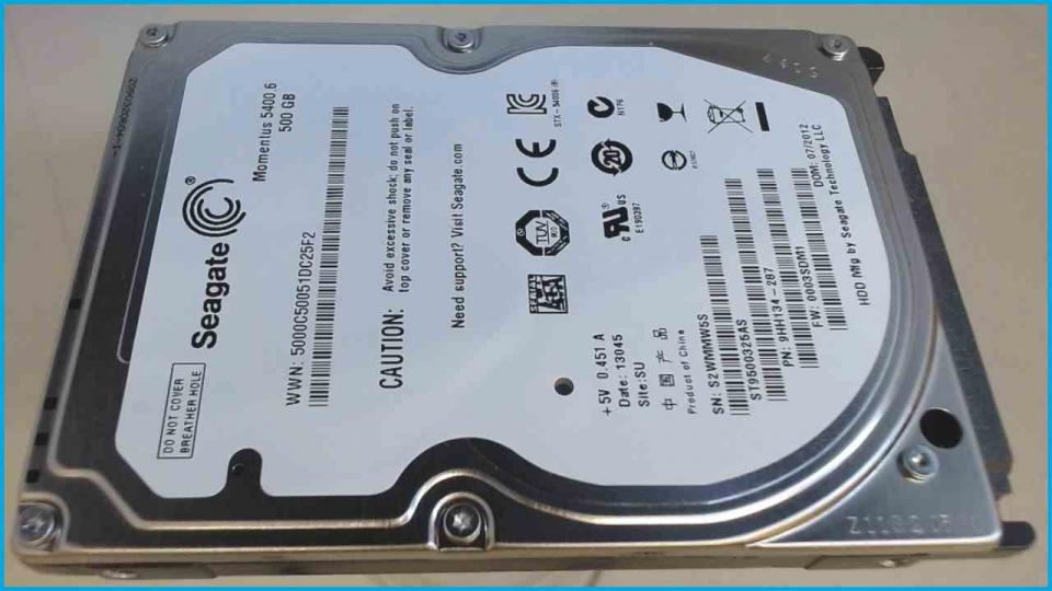 HDD hard drive 2.5" 500GB SATA 5400RPM 8MB Seagate ST9500325AS (3674h)