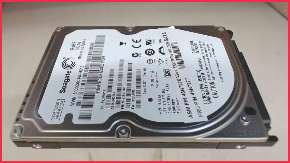 HDD hard drive 2.5" 500GB Seagate ST9500420AS Acer Aspire ES 15 ES1-531-C0RH