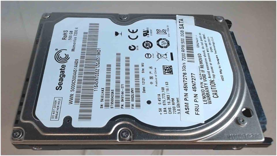 HDD hard drive 2.5" 500GB Seagate ST9500420AS SATA Lifebook E8410 -2