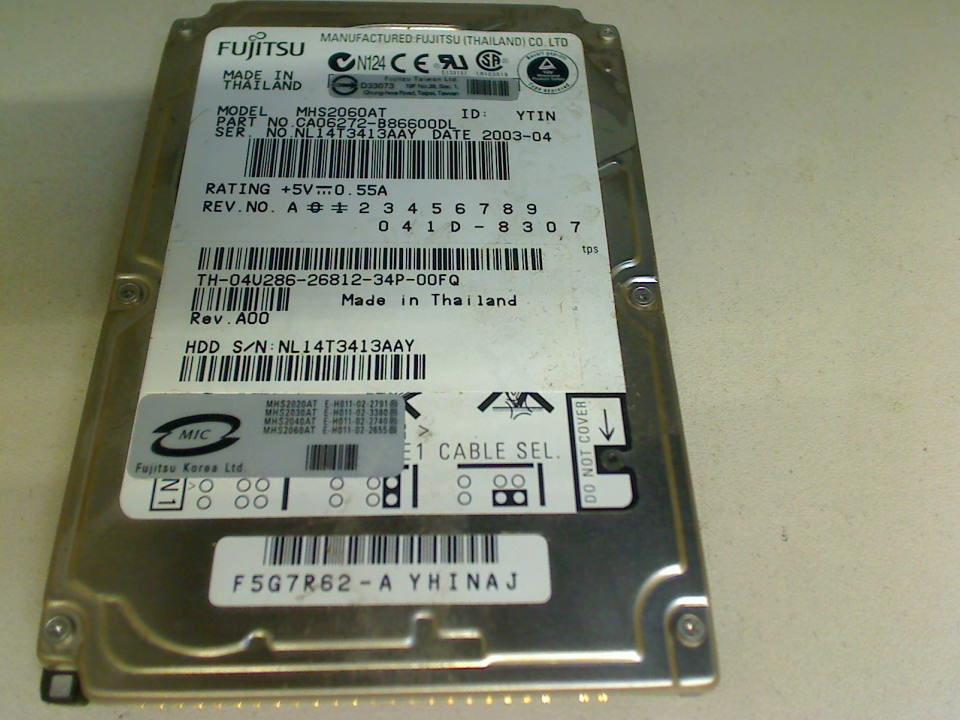 HDD hard drive 2.5" 60GB Fujitsu MHS2060AT Latitude C840