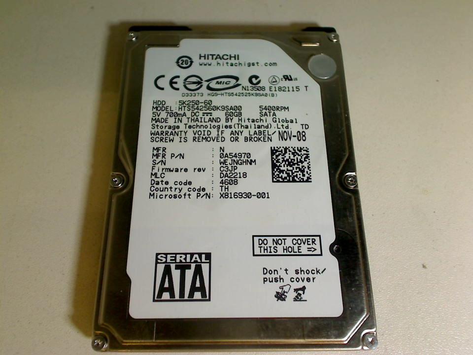 HDD hard drive 2.5" 60GB Hitachi 5K250-60 (SATA) Acer Aspire 5315 -4