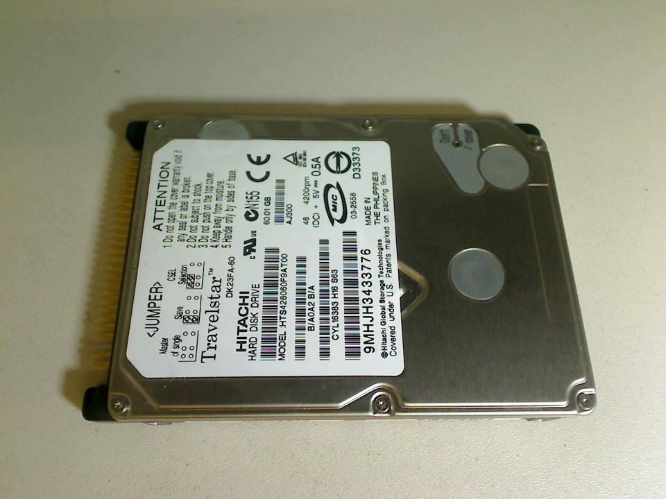 HDD hard drive 2.5" 60GB (IDE/AT) Hitachi HTS428060F9AT00