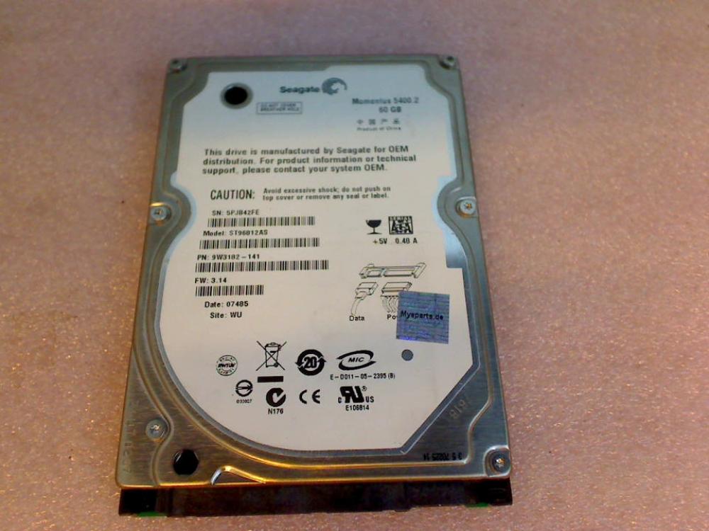HDD hard drive 2.5" 60GB SATA Seagate ST96812AS Acer 5620/5220 MS2205