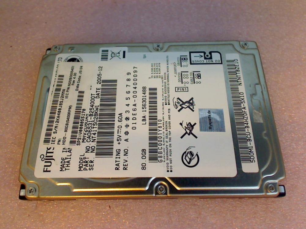 HDD hard drive 2.5\" 80GB Fujitsu MHV2080AH IDE AT Toshiba Satellite M40-289
