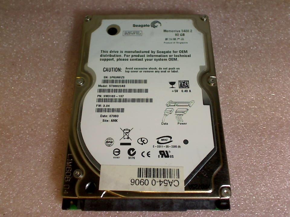 HDD hard drive 2.5" 80GB ST98823AS (SATA) Seagate
