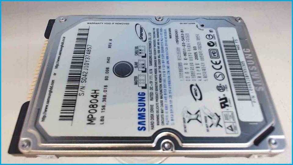 HDD hard drive 2.5" 80GB Samsung MP0804H (AT/IDE) Bermaxx Cybermaxx SIM2010