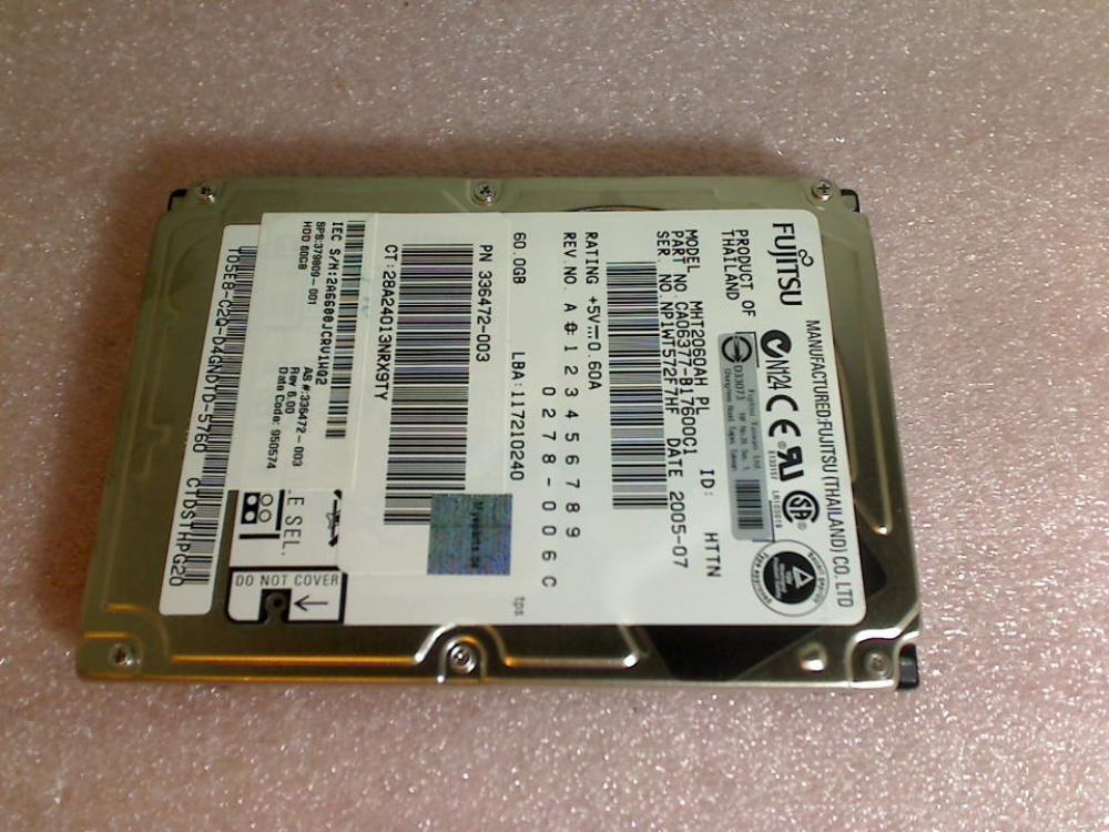 HDD hard drive 2.5" IDE AT 60GB Fujitsu MHT2060AH HP Compaq NX8220 -2