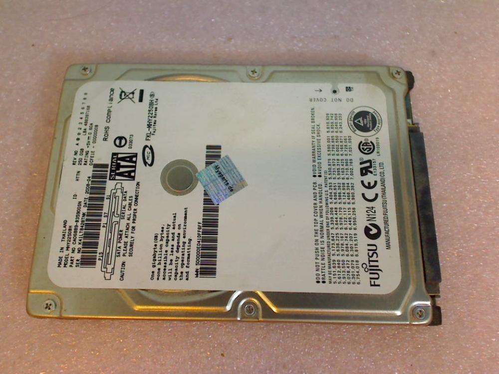 HDD hard drive 2.5" SATA 250GB Fujitsu MHY2250BH Sony VGN-SZ770N PCG-6W1L