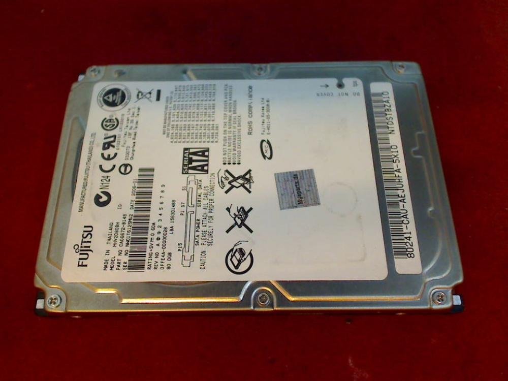 HDD hard drive 2.5" SATA 80GB MHV2080BH Fujitsu Pa 1510 (4)