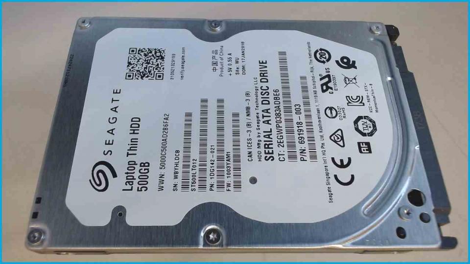 HDD hard drive 2.5" Seagate 500GB 5400 RPM SATA ST500LT012 (NEU)