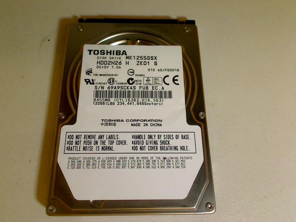 HDD hard drive 2.5" Toshiba 120GB SATA PlayStation PS3 Slim CECH-2004A