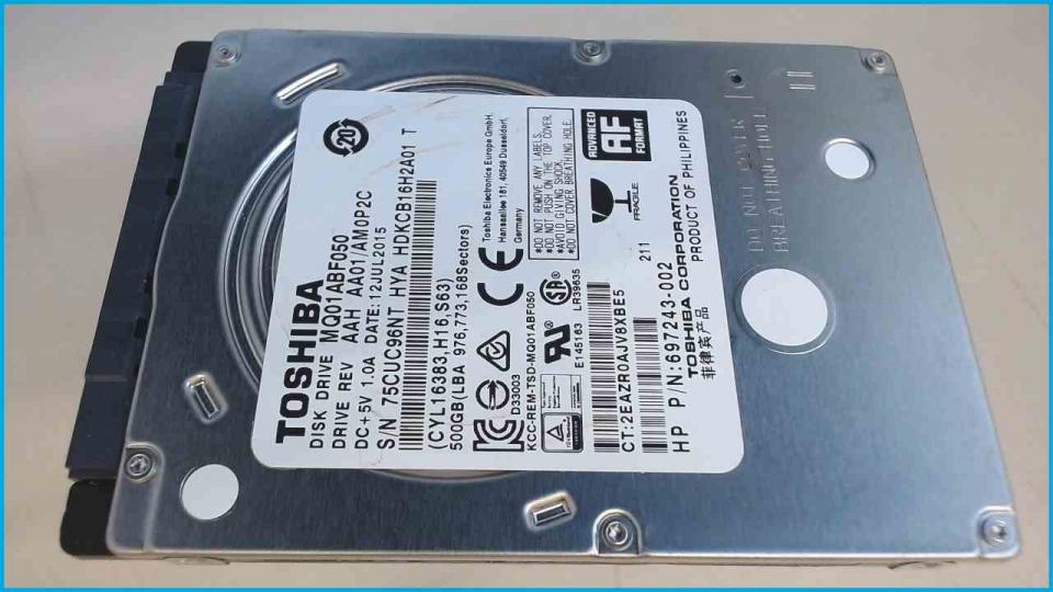 HDD hard drive 2.5" Toshiba 500GB SATA III 8MB MQ01ABF050 (265h)