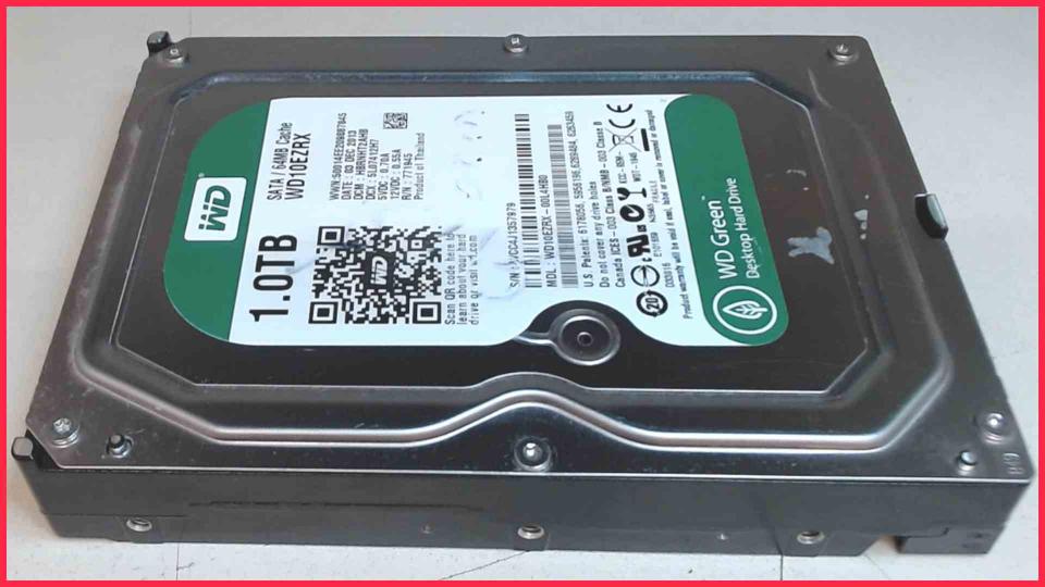 HDD hard drive 3.5" 1TB 1000GB SATA WDC WD10EZRX-00L4HB0