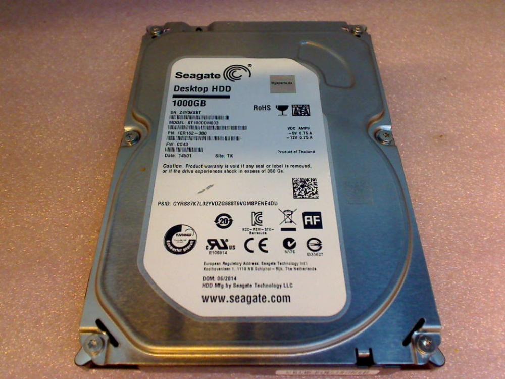 HDD Festplatte 3,5" 1TB Seagate ST1000DM003 SATA Buffalo TeraStation HS-DHTGL/R5
