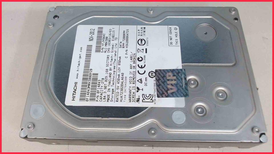 HDD hard drive 3.5" 2TB 2000GB Hitachi DK7SAD200 SATA ThinkCentre MT-M 7303-C3G