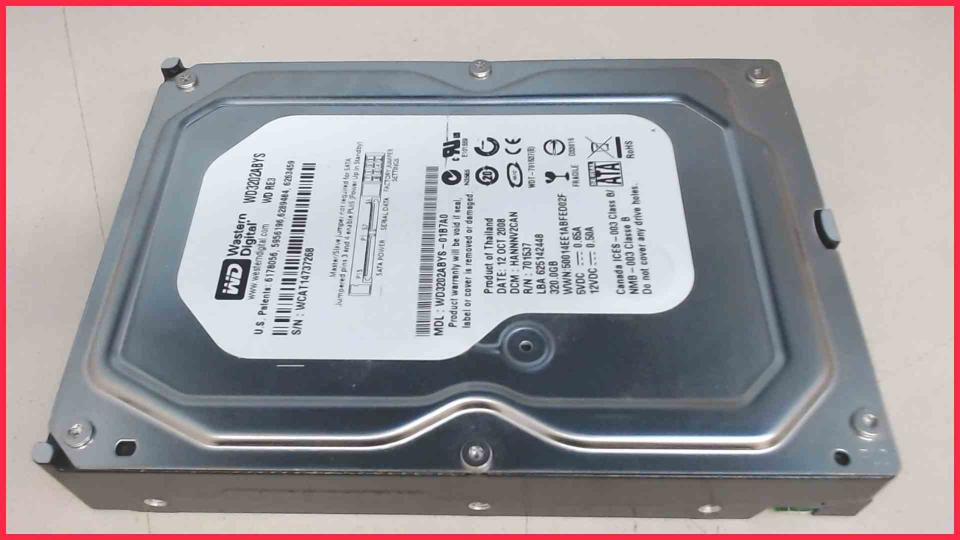 HDD Festplatte 3,5" 320GB SATA 7200RPM 16MB Western Digital WD3202ABYS (3259h)
