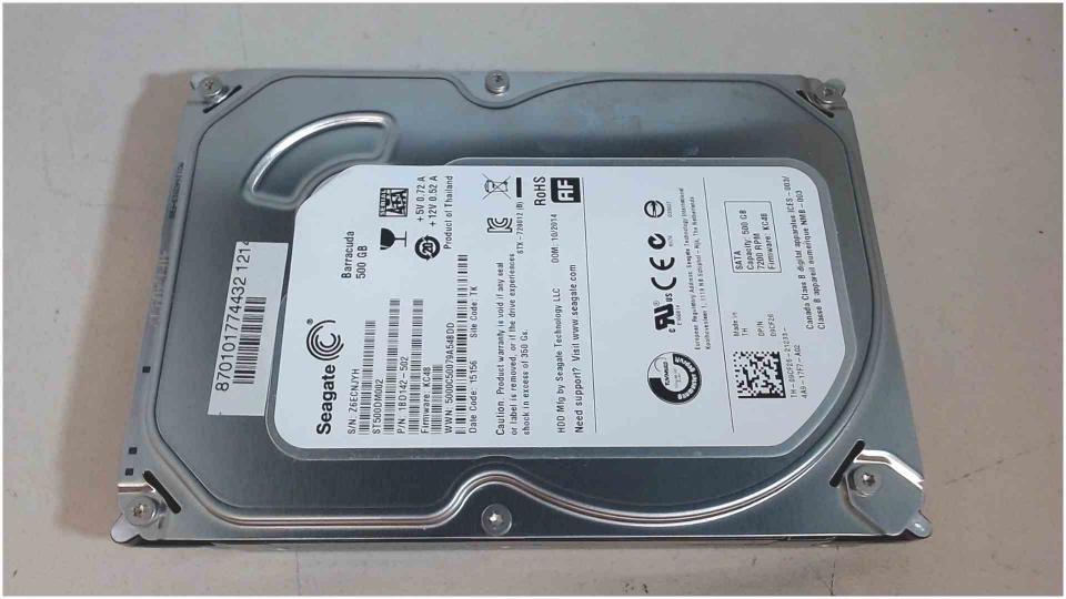 HDD hard drive 3.5" 500GB 7200RPM 16MB Seagate ST500DM002 (14.116h)