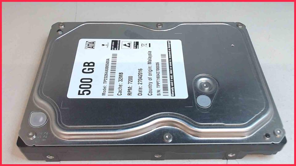 HDD hard drive 3.5" 500GB 7200rpm 32MB Generic S050 TP23264A000500A (1776h)