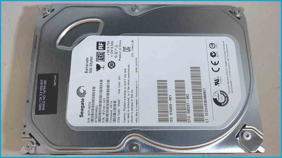 HDD hard drive 3.5" 500GB Seagate ST500DM002 SATA 7200RPM (22392h)