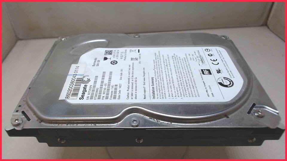 HDD hard drive 3.5" 500GB Seagate ST500DM002 SATA 7200RPM (8507h)