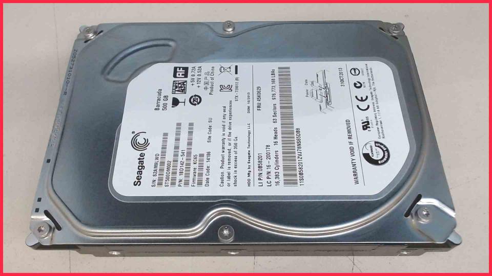 HDD hard drive 3.5" 500GB Seagate ST500DM002 SATA 7200RPM (8668h)