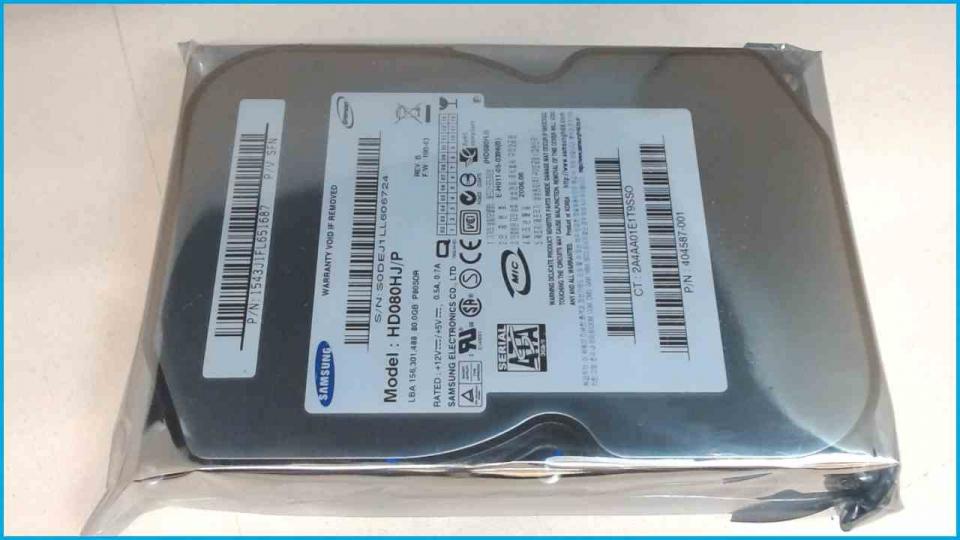 HDD Festplatte 3,5" 80GB SATA 8MB 7200 RPM Samsung HD080HJ/P