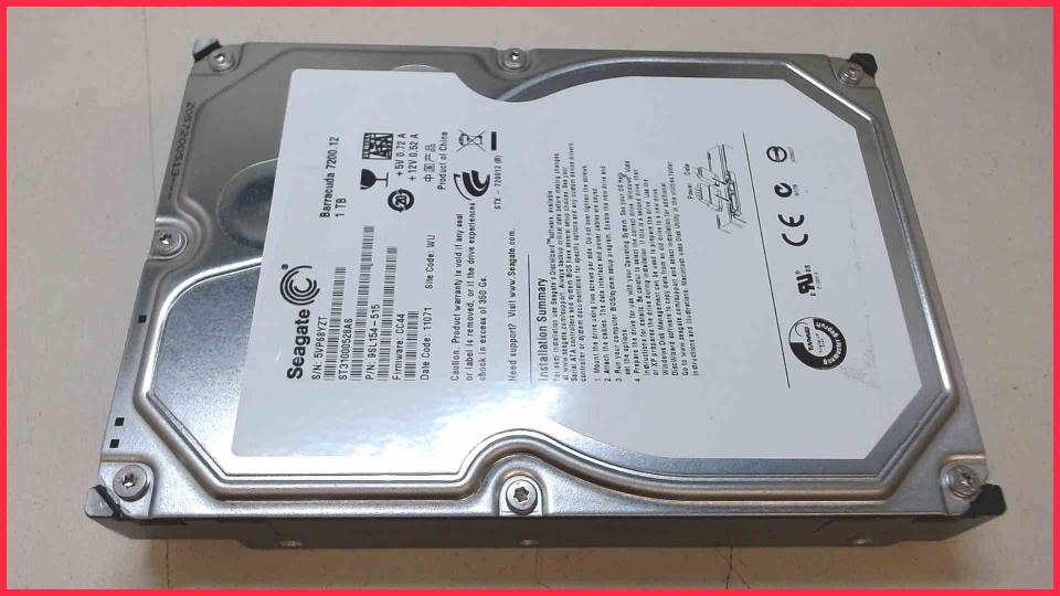 HDD hard drive 3.5" Seagate 1TB 1000GB ST31000528AS HP Compaq 8100 Elite SFF
