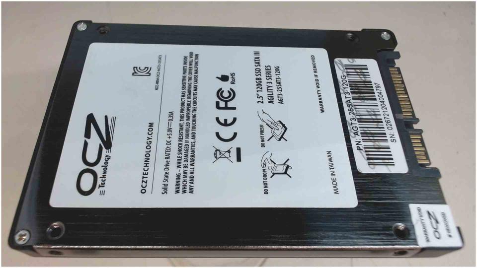 HDD SSD Hard Disk 120GB 2.5" Agility 3 OCZ AGT3-25SAT3-120G (2683h)