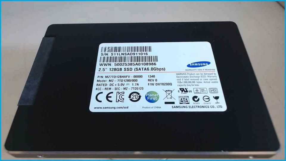 HDD SSD Hard Disk 128GB 2.5" Samsung SATA6.0Gbps Lifebook U772 i5 VPro