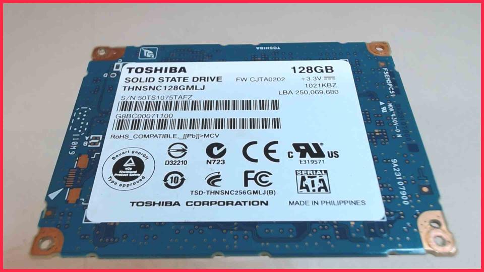 HDD SSD Hard Disk 128GB THNSNC128GMLJ Toshiba Portege R700-173