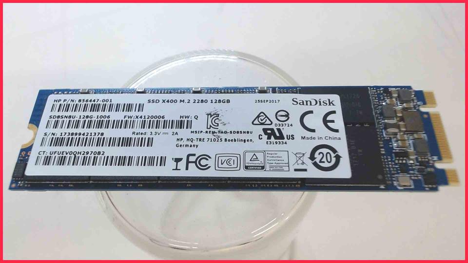HDD SSD Hard Disk 128GB X400 M.2 2280 SanDisk SD8SN8U-128G-1006 (140h)