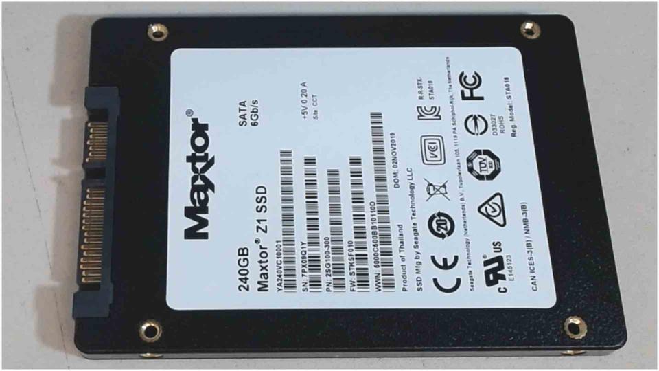 HDD SSD Hard Disk 2.5" 240GB Maxtor Z1 SATA 6Gb7s Samsung X65 NP-X65